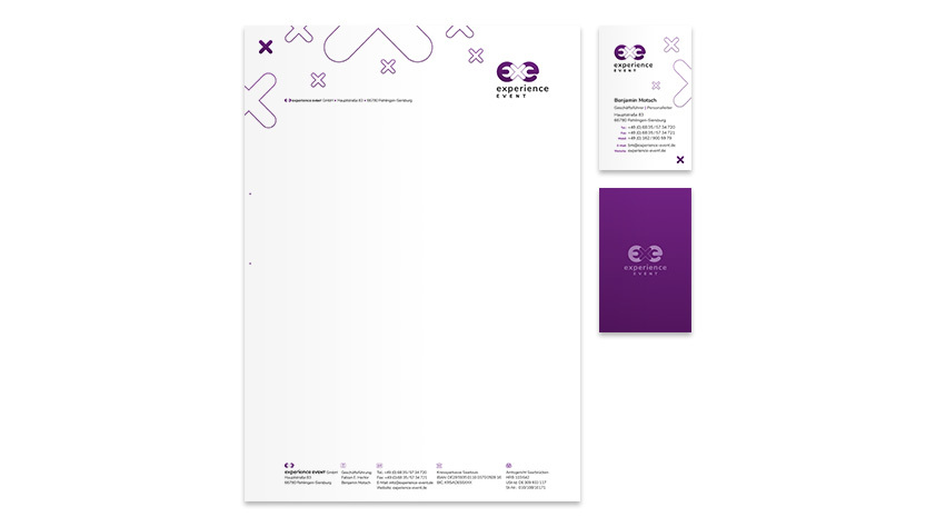Experience Event Geschäftsausstattung